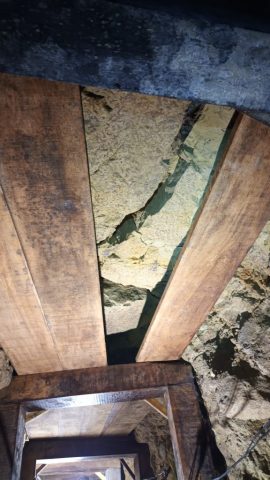 18 juillet : poursuite des travaux dans Westfalenstollen (photo AVA) 18 juillet 26, chantier dans Westfalenstollen